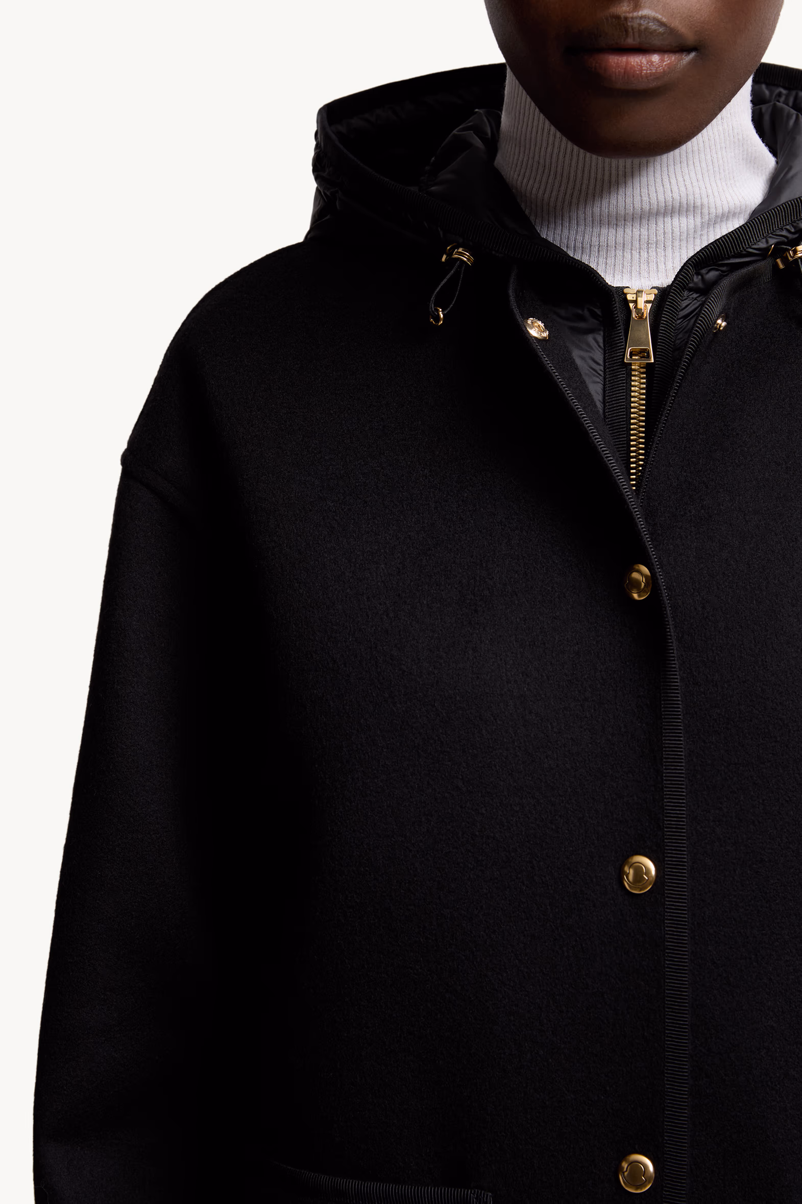 Doudoune courte 3-en-1 en laine et cachemire Reposse Femmes Noir Moncler 8